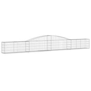Klenuté gabionové koše 6 ks 400x30x40/60 cm pozinkované železo - obrázek 3