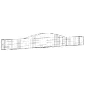 Klenuté gabionové koše 7 ks 400x30x40/60 cm pozinkované železo - obrázek 3