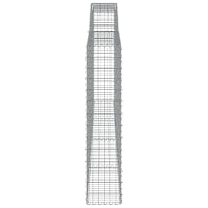 Klenuté gabionové koše 6 ks 400x30x140/160cm pozinkované železo - obrázek 5