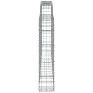 Klenuté gabionové koše 9 ks 400x30x140/160cm pozinkované železo - obrázek 5