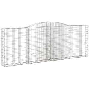 Klenuté gabionové koše 10ks 400x30x140/160cm pozinkované železo - obrázek 3