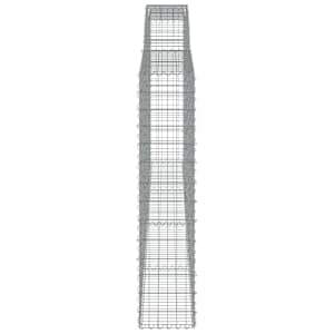Klenuté gabionové koše 10ks 400x30x140/160cm pozinkované železo - obrázek 5