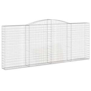 Klenuté gabionové koše 3 ks 400x30x160/180cm pozinkované železo - obrázek 3