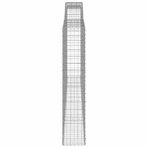 Klenuté gabionové koše 3 ks 400x30x160/180cm pozinkované železo - obrázek 5
