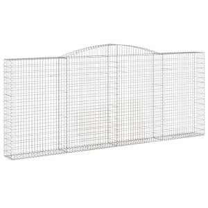 Klenuté gabionové koše 7 ks 400x30x160/180cm pozinkované železo - obrázek 3
