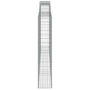 Klenuté gabionové koše 7 ks 400x30x160/180cm pozinkované železo - obrázek 5