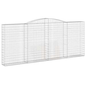 vidaXL Coșuri gabion arcuite 9 buc. 400x30x160/180 cm fier galvanizat