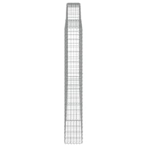 Klenuté gabionové koše 4 ks 400x30x200/220cm pozinkované železo - obrázek 5