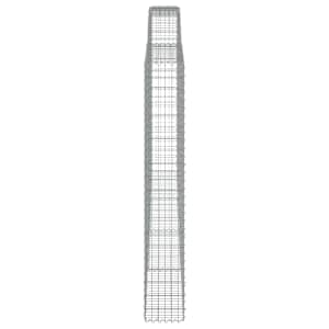 Klenuté gabionové koše 5 ks 400x30x200/220cm pozinkované železo - obrázek 5