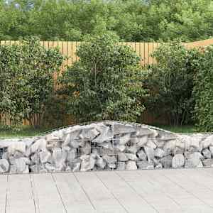 Obokane gabion košare 15 kosa 400x50x40/60 cm pocinkano železo
