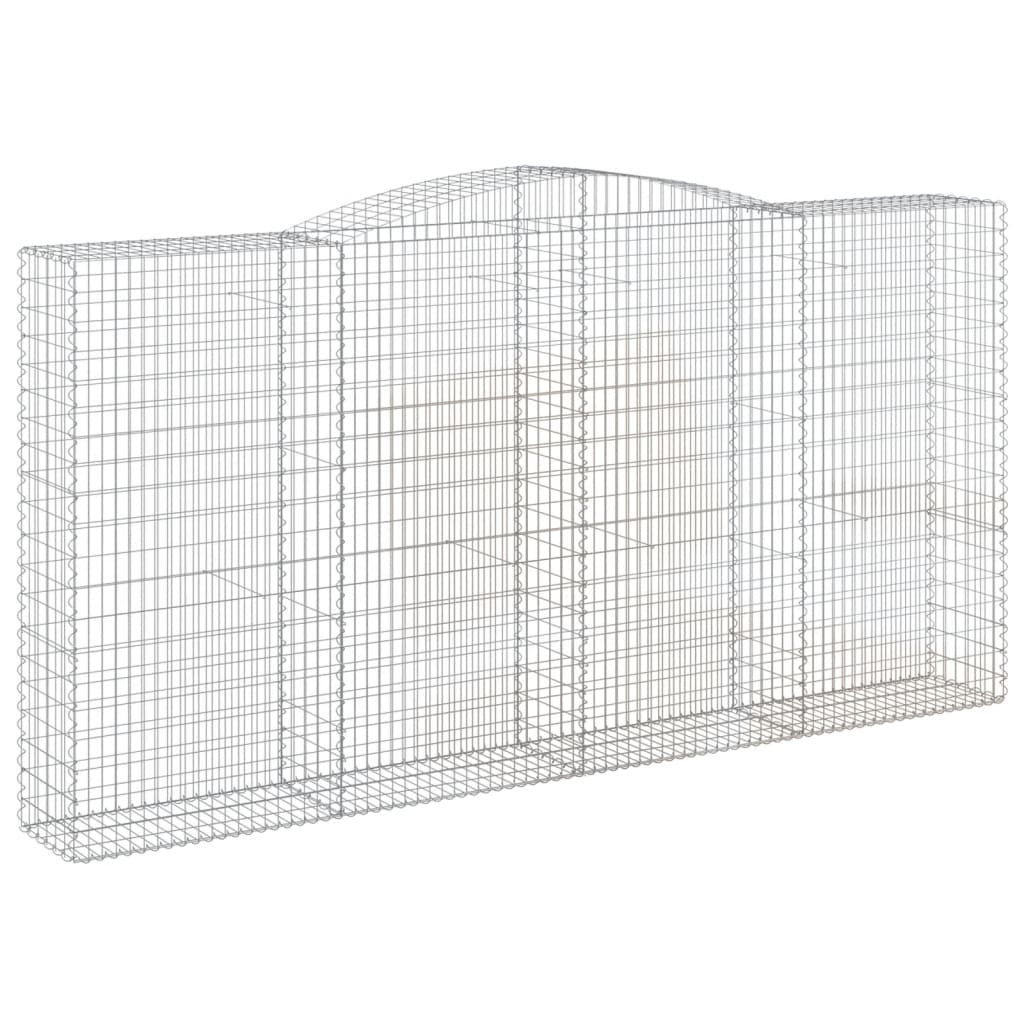 vidaXL Schanskorven 5 st gewelfd 400x50x200/220 cm ijzer afbeelding