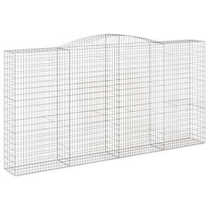 vidaXL Coșuri gabion arcuite, 20 buc 400x50x200/220cm, fier galvanizat