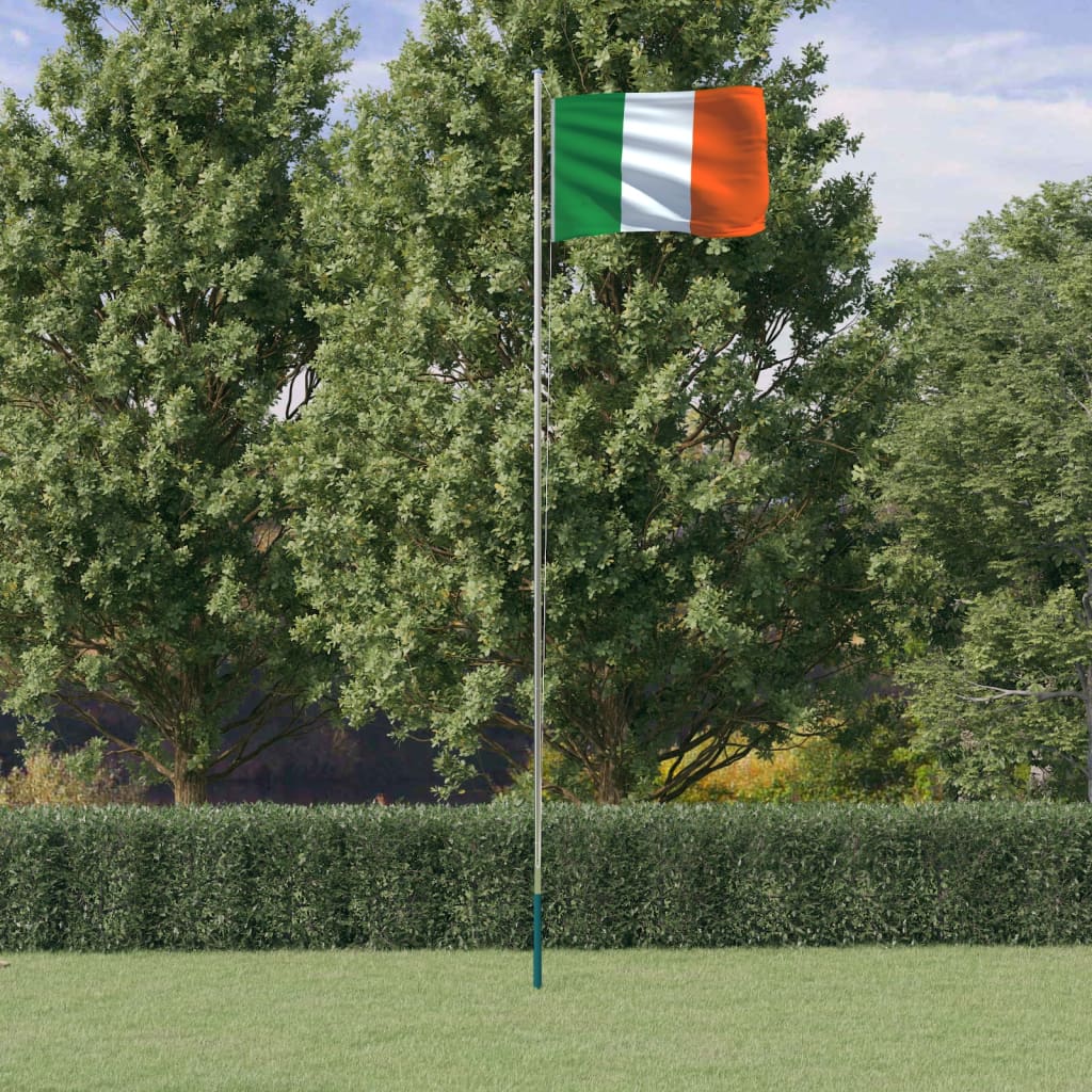 Irska zastava i jarbol 6,23 m aluminijska Dom i vrt Naručite namještaj na deko.hr
