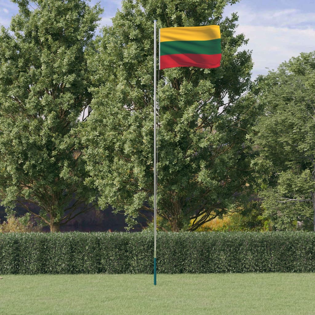 Petrashop  Vlajka Litvy a stožár 6,23 m hliník