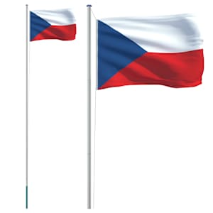 vidaXL T&scaron;ehhi lipp ja lipumast, 6,08 m, alumiinium