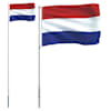vidaXL Hollandi lipp ja lipumast, 5,5 m, alumiinium