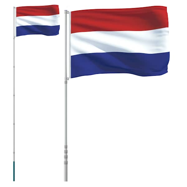 vidaXL Hollandi lipp ja lipumast, 5,5 m, alumiinium