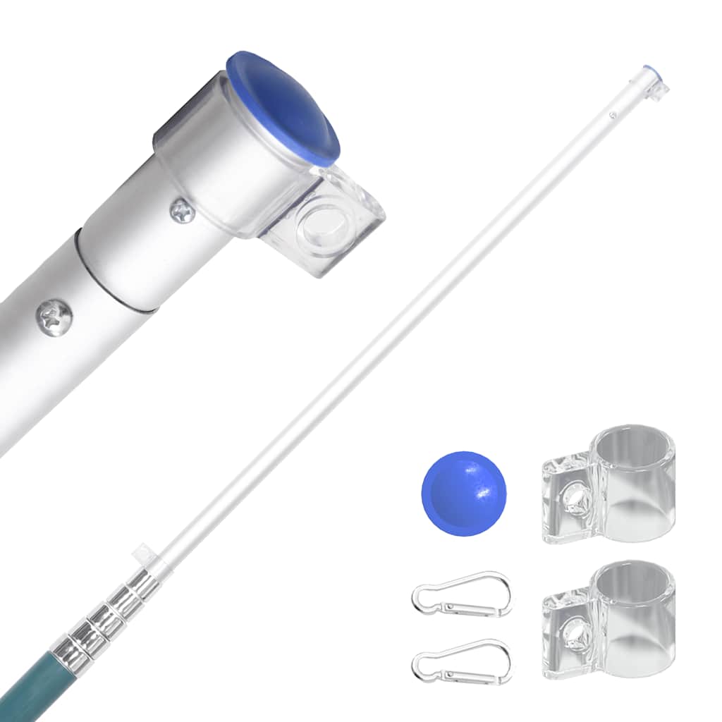 Thumbnail - vidaXL Flagge Polens mit Mast 5,5 m Aluminium