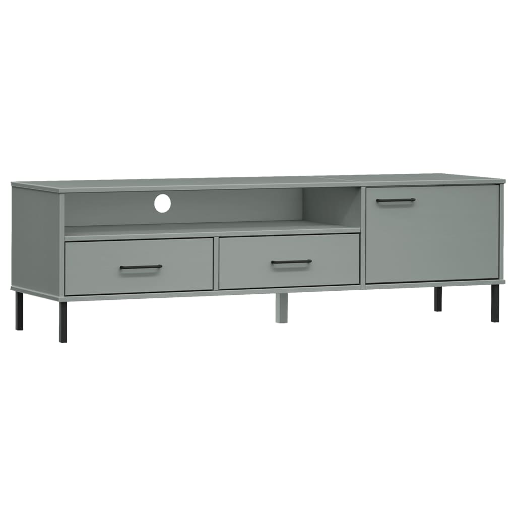 TV Stand TV Console TV Console with Metal Legs Solid Wood Pine OSLO vidaXL - Picture 11 of 24