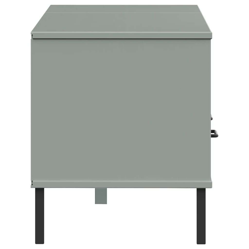 TV Stand TV Console TV Console with Metal Legs Solid Wood Pine OSLO vidaXL - Picture 17 of 24