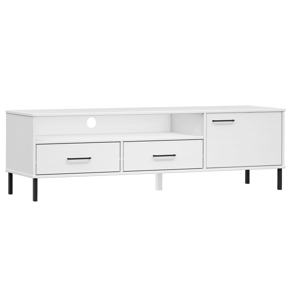 TV Stand TV Console TV Console with Metal Legs Solid Wood Pine OSLO vidaXL - Picture 18 of 24