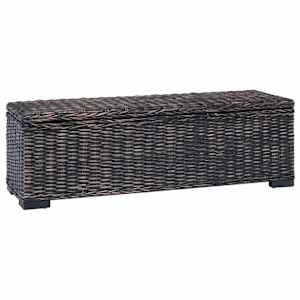 vidaXL Salvestuskarp Must 110 x 35 x 45 cm