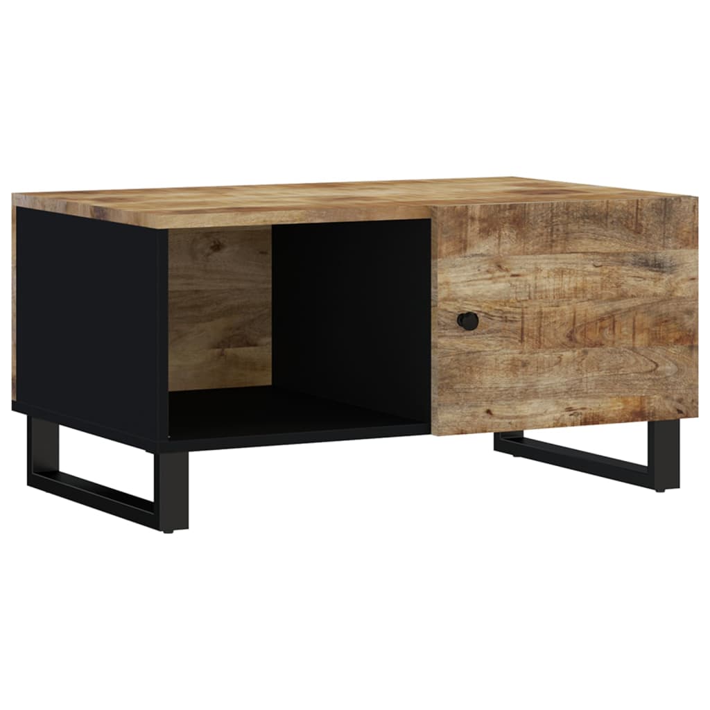 Image of vidaXL Coffee Table 80x50x40 cm Solid Wood Mango&Engineered Wood