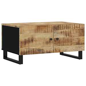 Konferenční stolek 80 x 50 x 40 cm masivní mangovník a kompozit - obrázek 2