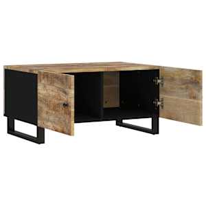 Konferenční stolek 80 x 50 x 40 cm masivní mangovník a kompozit - obrázek 5