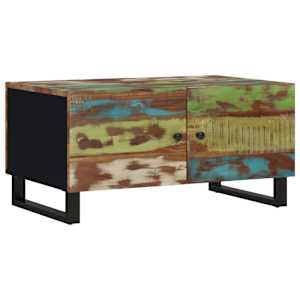 Konferenční stolek 80 x 50 x 40 cm recyklované dřevo a kompozit - obrázek 12