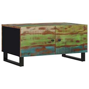 Konferenční stolek 80 x 50 x 40 cm recyklované dřevo a kompozit - obrázek 10