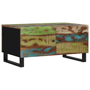 Konferenční stolek 80 x 50 x 40 cm recyklované dřevo a kompozit - obrázek 11