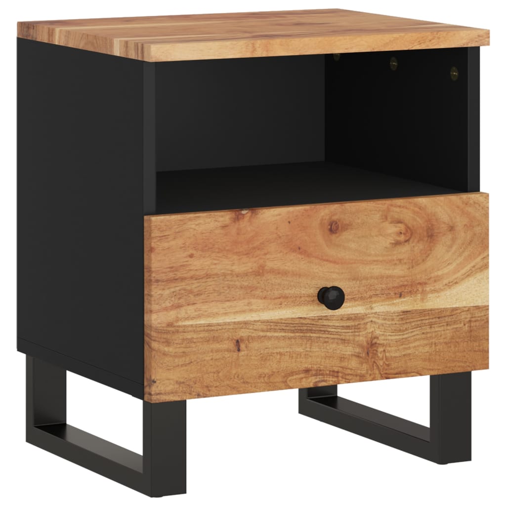 Image of vidaXL Bedside Cabinet Solid Wood Acacia&Engineered Wood