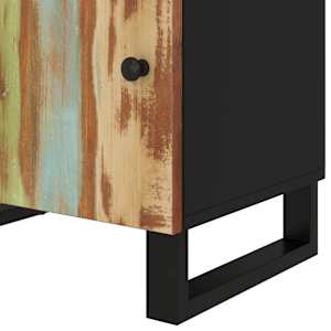 Noční stolek 50x33x60 cm masivní recyklované a kompozitní dřevo - obrázek 8