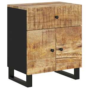 Noční stolek 50x33x60 cm masivní mangovník a kompozitní dřevo - obrázek 2