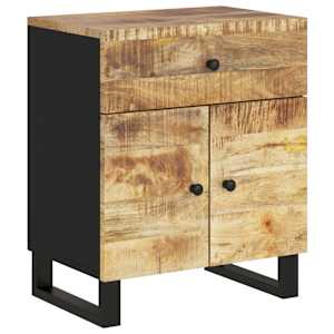 Noční stolek 50x33x60 cm masivní mangovník a kompozitní dřevo - obrázek 10