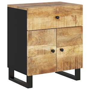 Noční stolek 50x33x60 cm masivní mangovník a kompozitní dřevo - obrázek 11