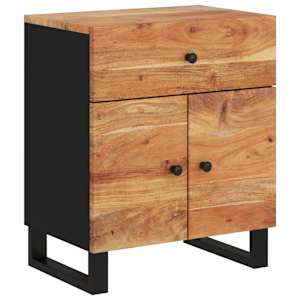 Noční stolek 50x33x60 cm masivní akácie a kompozitní dřevo - obrázek 2
