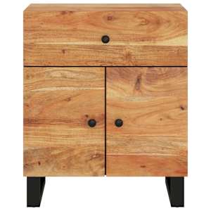 Noční stolek 50x33x60 cm masivní akácie a kompozitní dřevo - obrázek 3