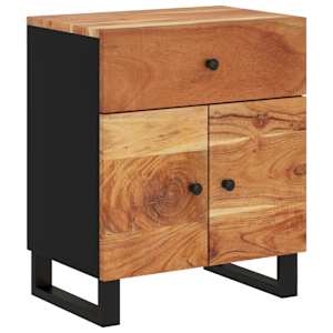 Noční stolek 50x33x60 cm masivní akácie a kompozitní dřevo - obrázek 12