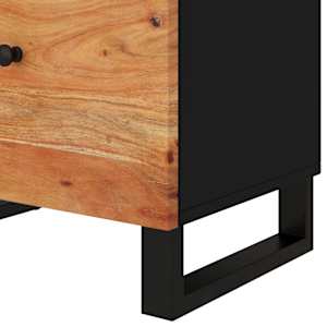 Noční stolek 50x33x60 cm masivní akácie a kompozitní dřevo - obrázek 7