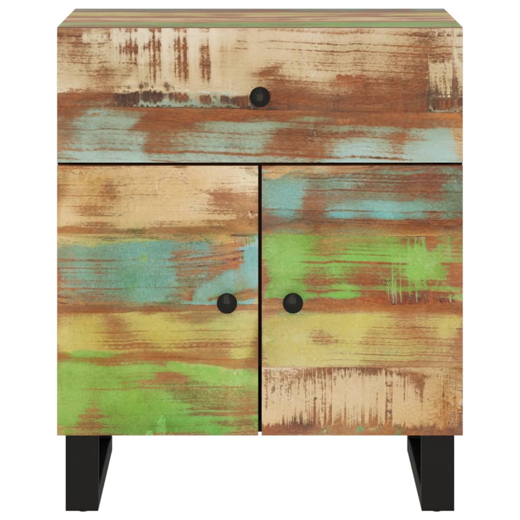 vidaXL Nachtkastje 50x33x60 cm massief gerecycled hout en bewerkt hout
