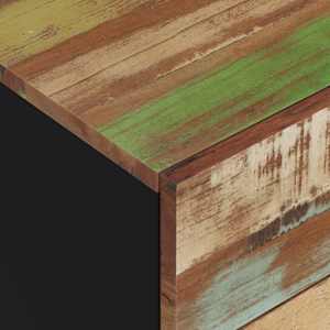 Noční stolek 50x33x60 cm masivní recyklované a kompozitní dřevo - obrázek 6