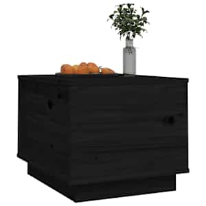 Konferenční stolek černý 40 x 50 x 35 cm masivní borové dřevo - obrázek 4