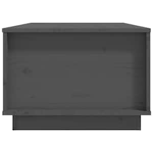 Konferenční stolek šedý 100x50x35 cm masivní borové dřevo - obrázek 7