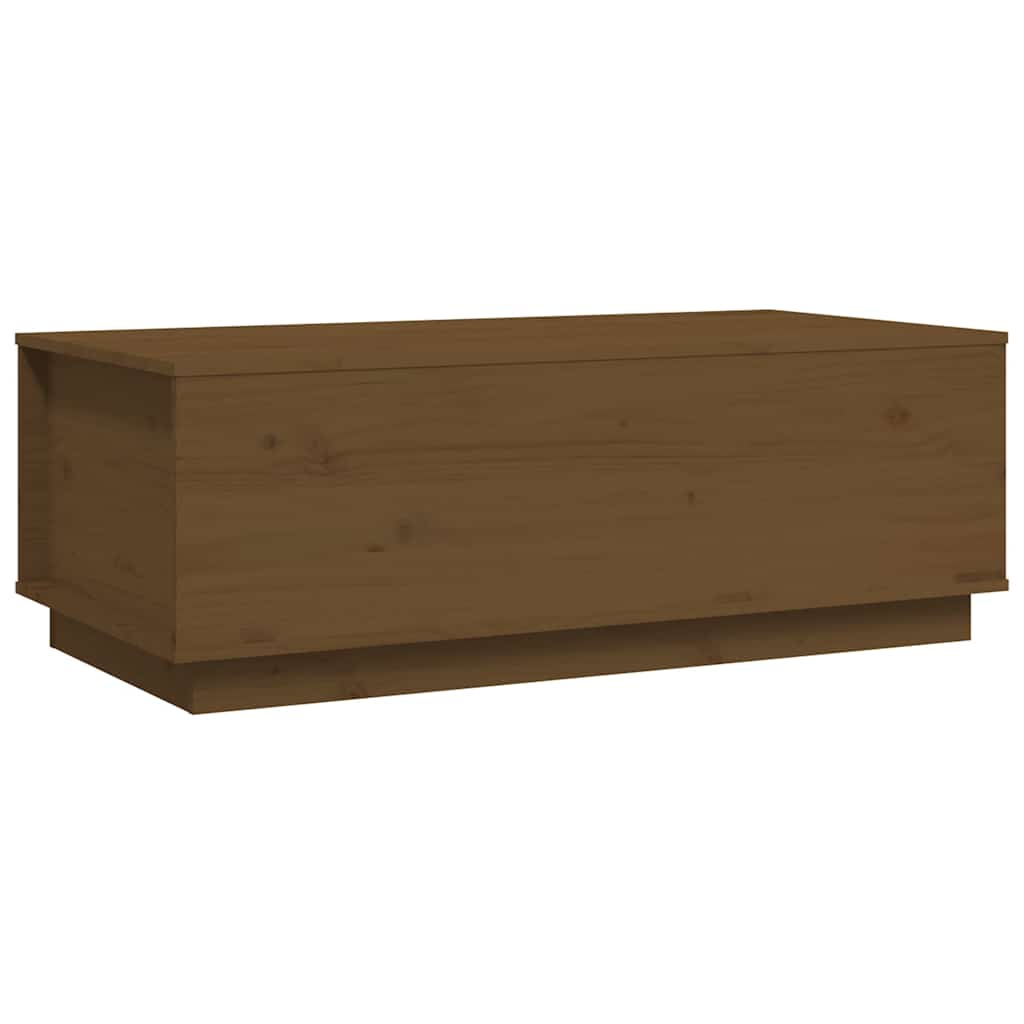 vidaXL Konferenční stolek medově hnědý 100x50x35 cm masivní borovice