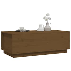 Konferenční stolek medově hnědý 100x50x35 cm masivní borovice - obrázek 4