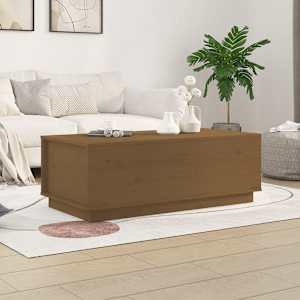 Konferenční stolek medově hnědý 100x50x35 cm masivní borovice - obrázek 1