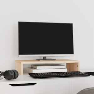 Stojan na monitor 50x27x10 cm masivní borové dřevo - obrázek 3