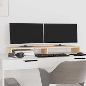 Stojan na monitor 100x27x10 cm masivní borové dřevo - obrázek 3